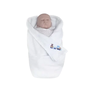 Manta Soft Trenzinho Bordado